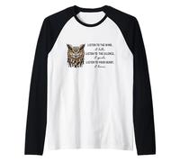 Escucha el Viento Que Habla Escucha el Silencio Que Habla Camiseta Manga Raglan