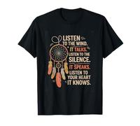 Escucha El Viento Silencio Corazón Sabiduría Natural Camiseta