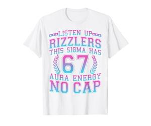 Escucha Rizzlers Este Sigma Tiene 67 Aura Energy Six Seven Camiseta gráfica económica