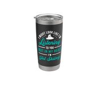 Escuchándote Jinete de moto acuática Deportes acuáticos Sea Jet Ski Vaso térmico de acero inoxidable de doble pared