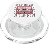 Escuchar a Dios No El Mundo Dios Cristiano Jesús Biblia Fe PopSockets PopGrip para MagSafe