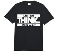 Escuchar Pensar y Responder Declaración Divertida Comfort Colors Adult Heavyweight T-Shirt