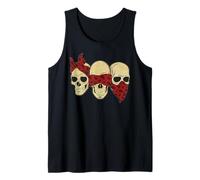 Escuchar See Speak No Evil Skull Heads Gangsters Camiseta sin Mangas