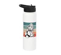 Escudera Vikingo Guerrero Escudo Batalla Armadura Hacha Stainless Steel Insulated Water Bottle