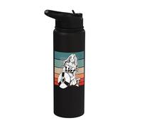 Escudera Vikingo Guerrero Escudo Batalla Armadura Hacha Stainless Steel Insulated Water Bottle