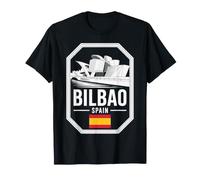 Escudo Bilbao España Insignia Viaje Souvenir Camiseta
