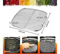 Escudo contra salpicaduras + rejilla de horno para Ninja Foodi AG301 Accesorios para freidora de aire 5 en 1 Grill Air Fryer AG300, A