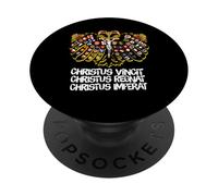 Escudo de águila de Doble Cabeza del Sacro Imperio Católico Romano PopSockets PopGrip Adhesivo