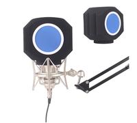 Escudo de aislamiento de micrófono esponja espesante escudo de aislamiento de micrófono insonorizado con filtro que reduce el ruido y el reflejo