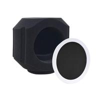 Escudo De Aislamiento De Micrófono: Panel De Filtro De Sonido De Esponja De 20 Cm, Bloqueador De Ruido De Cabina Vocal, Pantalla De Grabación De Estudio | Barrera Acústica Portátil Para Podcasting Pro