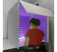 Escudo de aislamiento de sonido portátil para cabina vocal, caja insonorizada de escritorio para podcasts de estudio, transmisión de canto, mejora la calidad de audio y reduce el ruido