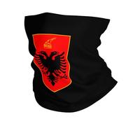 Escudo De Armas De Albania Unisex Bandana Multifunción Braga De Cuello Multifuncional Tubular Pañuelo para Yoga Verano Aire Libre Moto