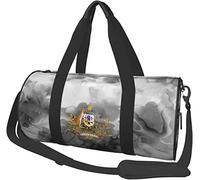 Escudo de Armas de Australia Equipaje de Viaje Bolsa de Lona Bolsa de Lona Plegable con Ruedas Deportivas, Marmoleado