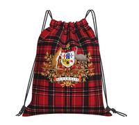 Escudo De Armas De Australia Mujer Hombre Mochila Con Cordón Ligera Mochilas Deportiva Plegable Bolsa De Deporte Para Viaje Acampada Playa