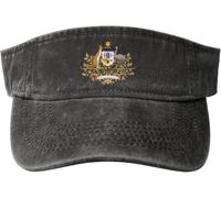 Escudo De Armas De Australia Visera Deportiva Viseras Ajustable Protección UV Visera Sombrero para Correr Ciclismo Mujer