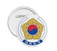 Escudo de armas de Corea del Sur, botón redondo, insignia de apoyo de Corea del Sur, pin coreano, Large, Plástico