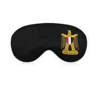 Escudo de armas de Egipto Eagle suave máscara de dormir con correa ajustable máscaras de ojos cubierta bloquea la luz para mujeres y hombres