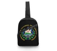 Escudo de Armas de El Salvador Sling Bag Crossbody Shoulder Travel Chest Backpack Mochila Plegable para Compras Deportivas Senderismo