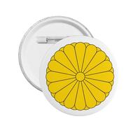 Escudo de armas de Japón redondo botón insignia apoyo Japón emblema pin decoraciones japonesas, S, Plástico