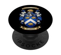 Escudo de Armas de la Familia Harris PopSockets PopGrip Adhesivo
