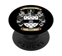 Escudo de Armas de la Familia Hill PopSockets PopGrip Adhesivo