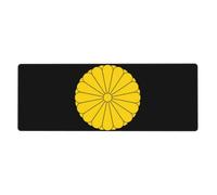 Escudo De Armas De La Familia Imperial Japonesa Almohadilla Grande Para Ratón Con Diseño De Emblema Nacional|Almohadilla De Escritorio Que Cubre Todo El Escritorio|Doble Uso Para Juegos|Borde Preciso