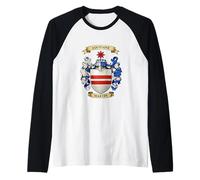 Escudo de Armas de la Familia Martin e Historia de Apellidos Camiseta Manga Raglan