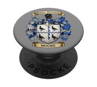 Escudo de Armas de la Familia Moore e Historia de Apellidos PopSockets PopGrip Adhesivo