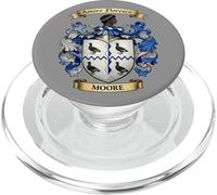 Escudo de Armas de la Familia Moore e Historia de Apellidos PopSockets PopGrip para MagSafe