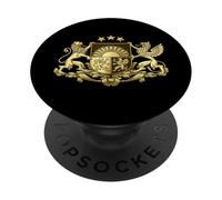 Escudo de Armas de Letonia PopSockets PopGrip Adhesivo
