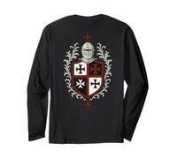 Escudo de Armas de los Caballeros templarios de los Cruzados Manga Larga