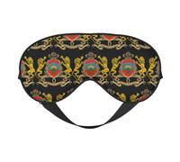 Escudo de Armas de Marruecos 1 Escudo de Armas de Marruecos Máscaras para dormir Correa ajustable Máscara de ojos suave para mujeres Hombres Viajes Trabajo Hogar
