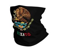 Escudo De Armas De México Mexicano Mex Hombre Mujer Polainas De Cuello Protección Solar Bandana Multifuncional Sombreros para Correr Cámping Motocicleta
