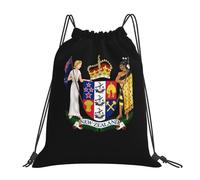 Escudo De Armas De Nueva Zelanda Unisex Bolsa De Deporte Ajustable Mochila Con Cordón Impermeable Mochilas Deportiva Para Voleibol Baloncesto Acampada