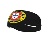 Escudo de Armas de Portugal Bandera Diademas Diademas deportivas Diadema de entrenamiento que absorbe la humedad Banda para el sudor Diademas para correr Diadema