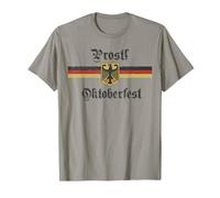 Escudo de armas de Prost Oktoberfest Deutschland Flag German Eagle Camiseta