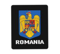 Escudo De Armas De Rumania Bandera Emblema Rumano Alfombrilla De Escritorio Portátil Mousepad Bordes Cosidos Mouse Pad para Ordenador Pc Hogar 25X30Cm