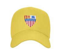 Escudo De Armas De Santa Fe, Nuevo México Hombre Mujer Gorra De Béisbol Cómoda Snapback Cap Ajustable Gorras Hip Hop para Aire Libre Deporte Senderismo