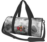 Escudo de Armas de Trinidad y Tobago Equipaje de Viaje Bolsa de Lona Bolsa de Lona Deportiva con Ruedas Plegable, Marmoleado