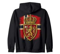 Escudo de Armas Noruego, Bandera de Noruega, Hombres, Mujeres, niños Sudadera con Capucha