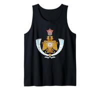 Escudo de Armas Real del Príncipe Heredero de Irán Escudo Persa Imperial Camiseta sin Mangas