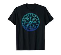 Escudo de armas vikingos brújula nórdica vegvisir símbolo runa Camiseta