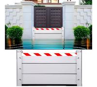 Escudo de Barrera Contra Inundaciones de Aluminio, Barreras de Agua Para Inundaciones Reutilizables, Barrera Anti Inundaciones Garaje Muro de Contención Para Inundaciones(H 140cm/4.59ft,420cm/13.78ft)