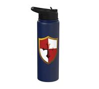 Escudo De Caballero Guerrero Divertido Medieval Jousting Ren Faire Stainless Steel Insulated Water Bottle
