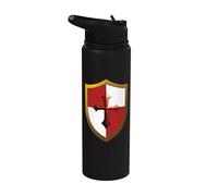 Escudo De Caballero Guerrero Divertido Medieval Jousting Ren Faire Stainless Steel Insulated Water Bottle
