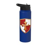 Escudo De Caballero Guerrero Divertido Medieval Ren Faire Jousting Stainless Steel Insulated Water Bottle