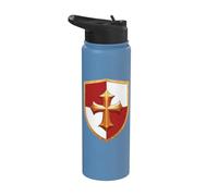 Escudo De Caballero Guerrero Divertido Medieval Ren Faire Jousting Stainless Steel Insulated Water Bottle