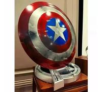 Escudo de Capitán América Metal 1:1, MCU Movie Prop Battle Damage Captain Shield