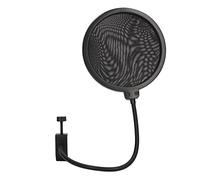 Escudo de Filtro Pop de Micrófono Profesional, Pantalla Pop de Viento de Doble Capa con Brazo Estabilizador de Cuello de Cisne Flexible de 360 Grados para Grabación, Karaoke, Transmisión en Vivo