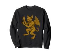 Escudo de gárgola Fantasía Renacentista Heráldica Monstruo Medieval Sudadera